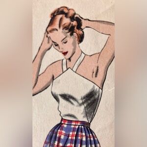Vogue Pattern collection of tops 1940’s Uncut